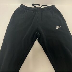 Nike Black Sweatpants with White Logo